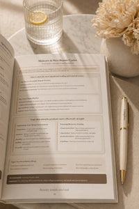 Journal page on sleep and skin repair