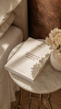 The journal on a bedside table